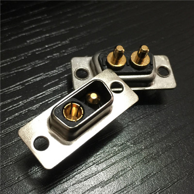 keho01W7-2V2F-0A31直插焊板电流2芯母座 D-SUB电源焊板母头2V2插座