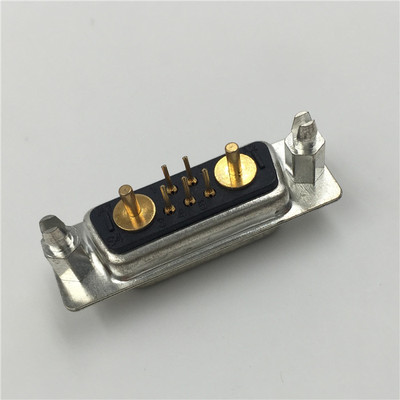 优质7W2混装大电流D-SUB连接器 5个信号针+2个大电流针5+2母座