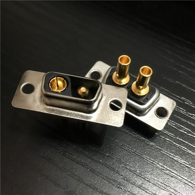2V2母头混装大电流D-SUB连接器 混装2芯打线式电源D-SUB连接器