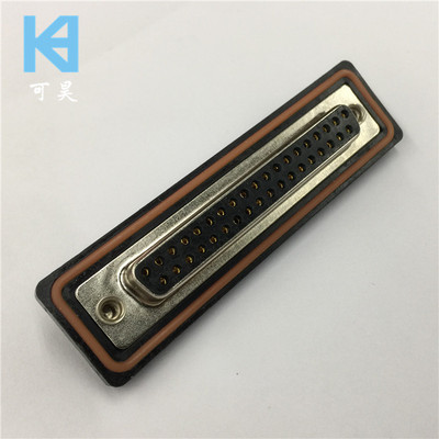 防水DB接头 防水D-SUB插头 车针D-SUB防水DB37PIN焊线母头