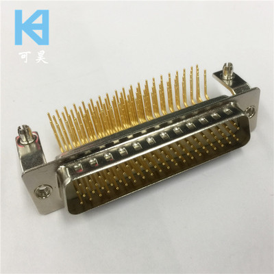 车针四排HDR78PIN公座 实芯针弯脚HDB78针公头 镀金78芯连接器