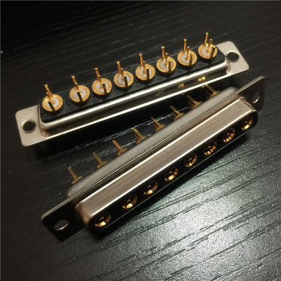 射频同轴直插母座8W8连接器 车针高频率180度焊板母座8W8连接器