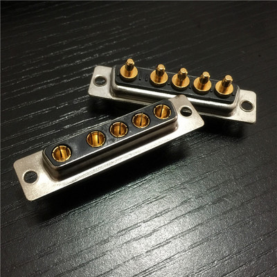 D-SUB大电流5W5直插焊板母座 优质D-SUB大电流5W5直插焊板母座