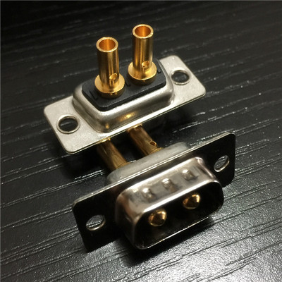 冷压2W2公头大电流D-SUB连接器 打端式2W2公头大电流D-SUB连接器