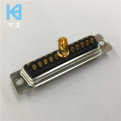 21W1焊线母头大电流D-SUB连接器 20+1芯焊线母头车针D型连接器