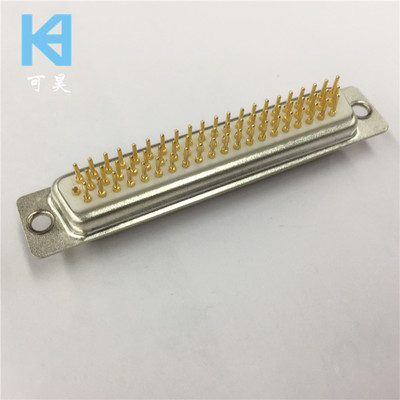 车针D-SUB连接器直插焊板62P母座 实芯针D-SUB连接器HDP62pin母座