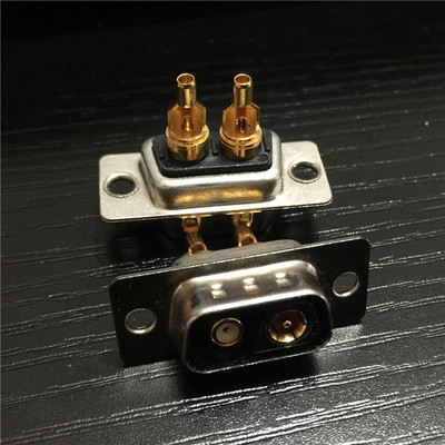 可昊混装2V2射频同轴焊线公头 厂家直销混合射频同轴焊线2芯公头