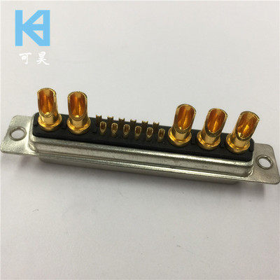 40A大电流连接器17W5焊线母头 20安培D-SUB连接器12+5孔焊线母头