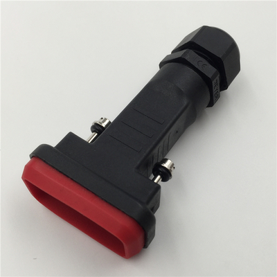 黑色DB9PIN焊线防水外壳 IP67等级D-SUB9PIN线缆防水外壳