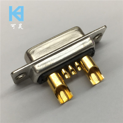 车针大电流D-SUB焊线7W2母头连接器 纯铜工业D-SUB焊线5+2母插头
