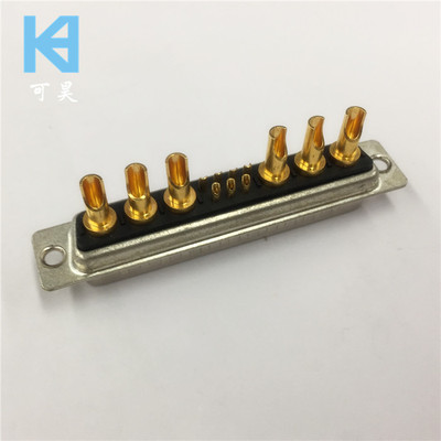 大电流D-SUB焊线公头13W6连接器 混合D-SUB焊线公头7+6芯连接器
