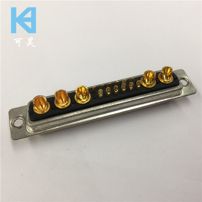 大电流D-SUB短尾焊线17W5母头 连接器D-SUB焊线短尾12+5芯母头