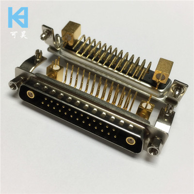 车针27W2弯脚公座同轴D-SUB连接器 焊板27w2弯脚信号D-SUB连接器