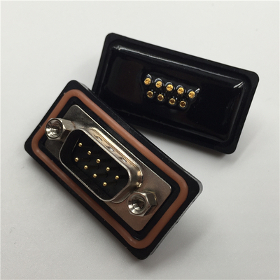 防水D-SUB连接器DB9针焊线公头 防水D-SUB连接器焊线DB9PIN公头