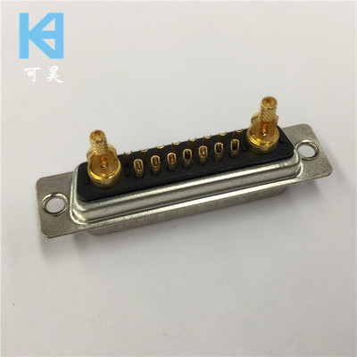 同轴信号D-SUB焊线17W2连接器 射频信号D-SUB焊线15+2连接器