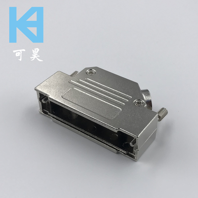45度出线DB50PIN金属壳 D-SUB50芯斜出线金属外壳 DB50锌合金外壳 keho01Z0-501-LN-Z-1746