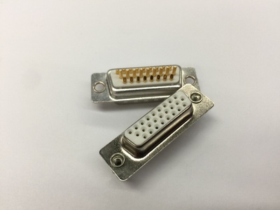 车针镀金焊线式HDB26PIN母头 可昊电子工业实芯针D-SUB26芯连接器 &nbsp;keho01M3-26F-0A1W